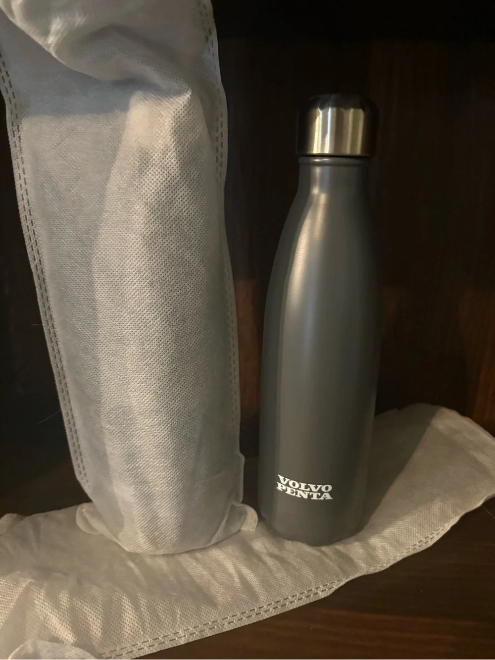 Gray Insulated Stainless Bottle - Double Wall Travel Tumbler  set of 2 NEW